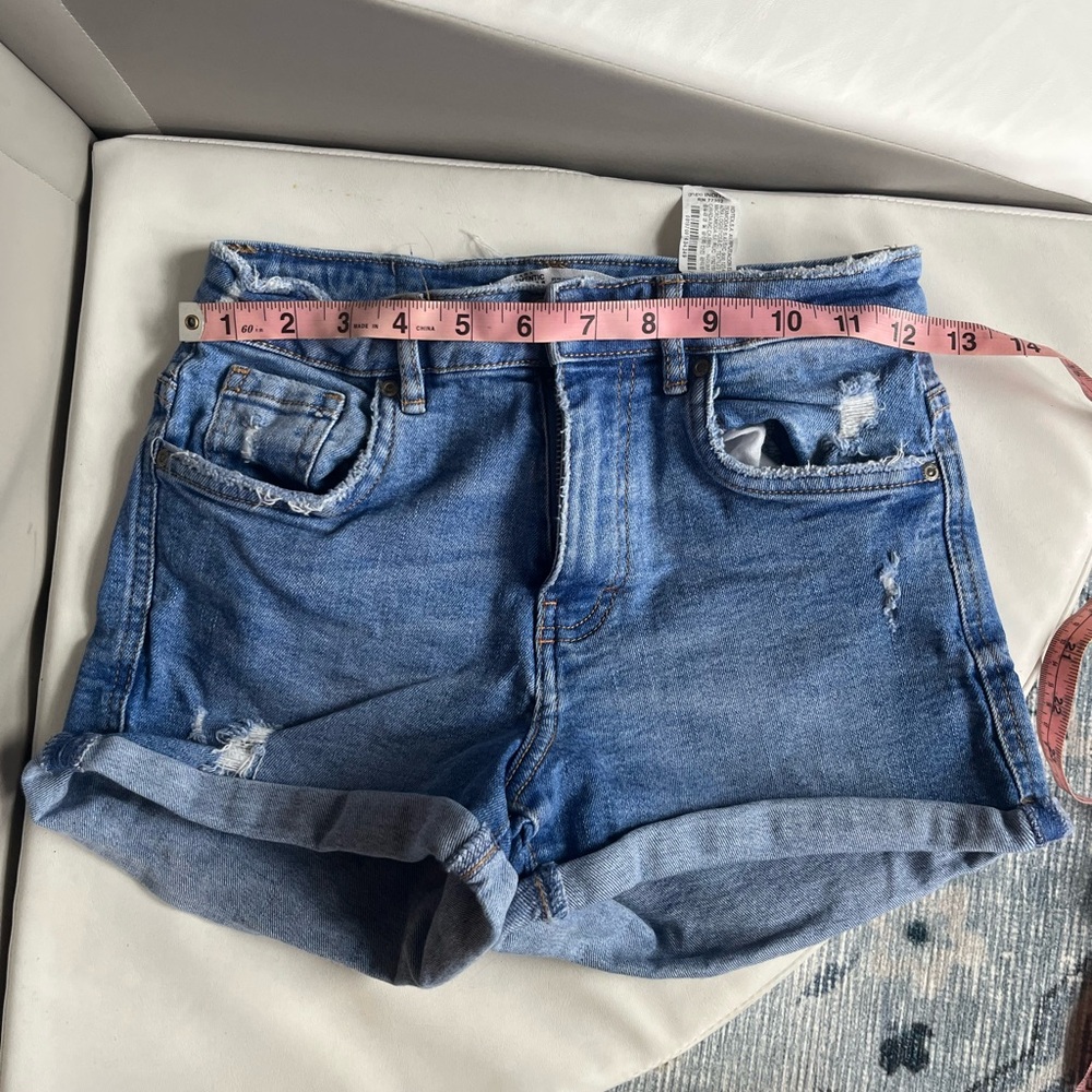 Zara Blue Denim Women's Shorts